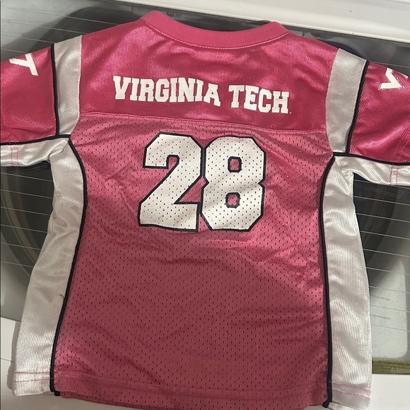 NCAA Pink and White ToddlerJersey with Number 28 - Picture 2 of 2